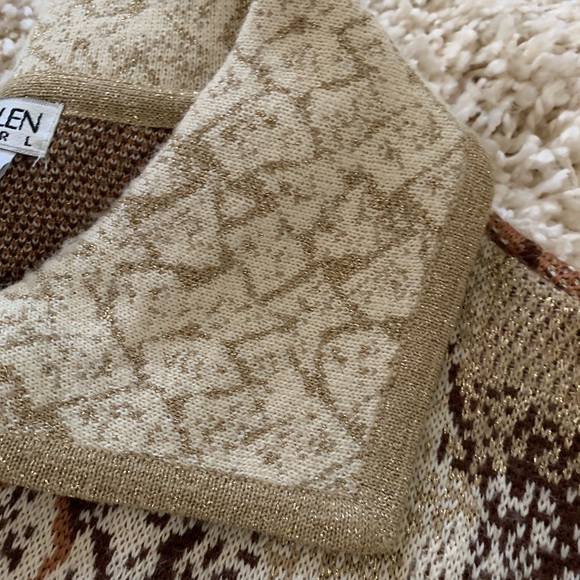 Vintage sparkle button up sweater - Picture 6 of 7